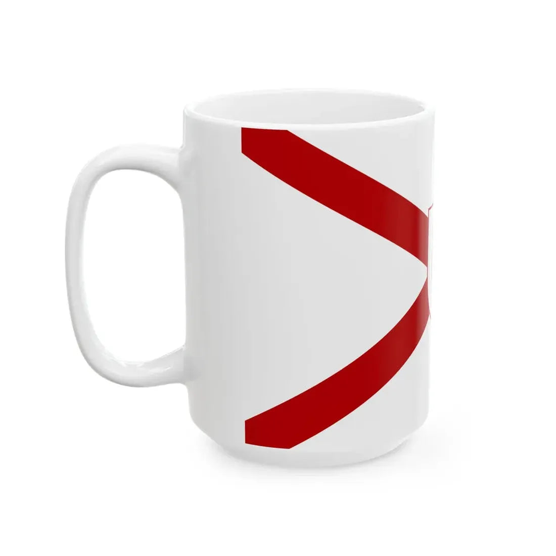 Saint Patricks flag for Northern Ireland shield (Ireland) White Coffee Mug - Go Mug Yourself