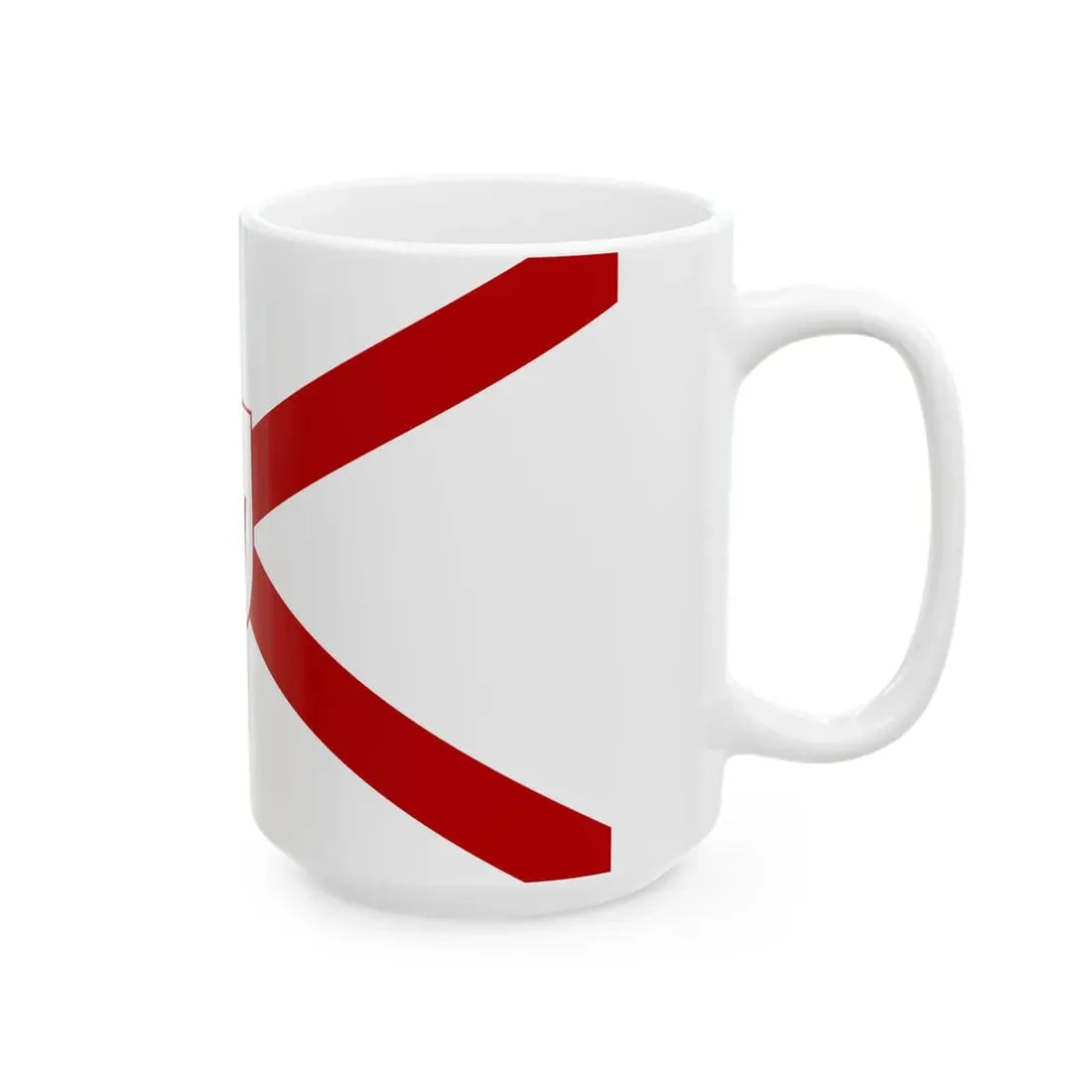 Saint Patricks flag for Northern Ireland shield (Ireland) White Coffee Mug - Go Mug Yourself