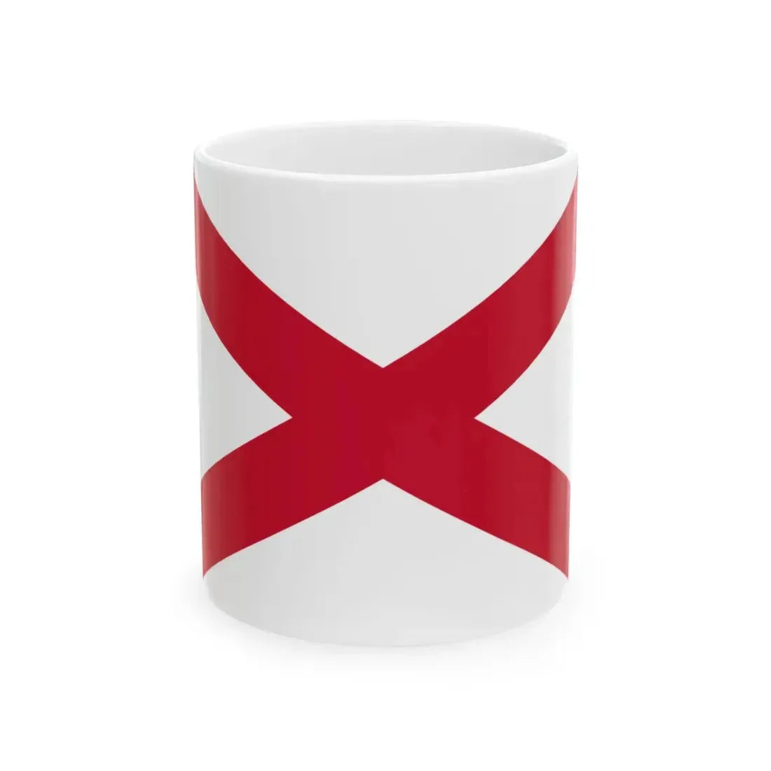 Saint Patricks Saltire (Ireland) White Coffee Mug 11oz - Go Mug Yourself