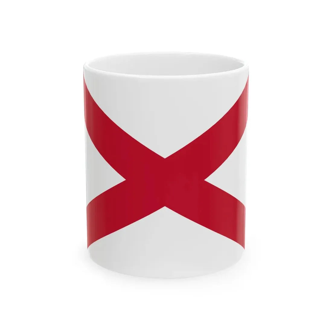 Saint Patricks Saltire (Ireland) White Coffee Mug 11oz - Go Mug Yourself
