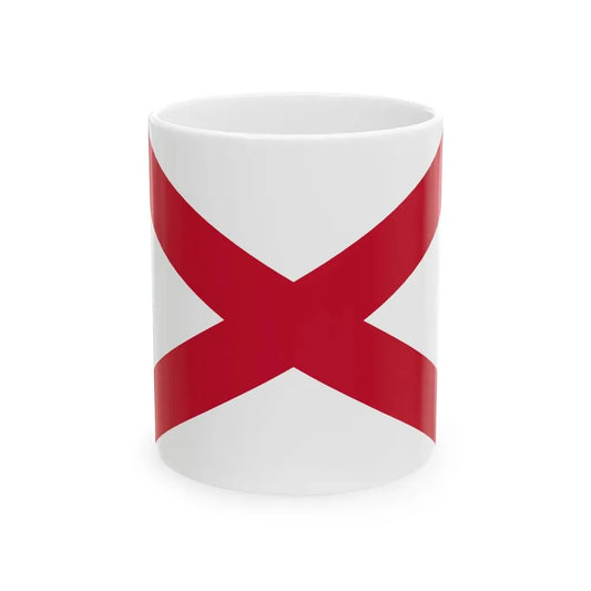 Saint Patricks Saltire (Ireland) White Coffee Mug 11oz - Go Mug Yourself