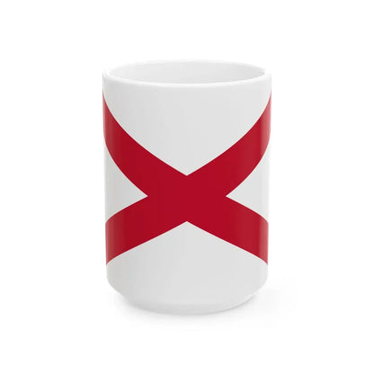 Saint Patricks Saltire (Ireland) White Coffee Mug 15oz - Go Mug Yourself