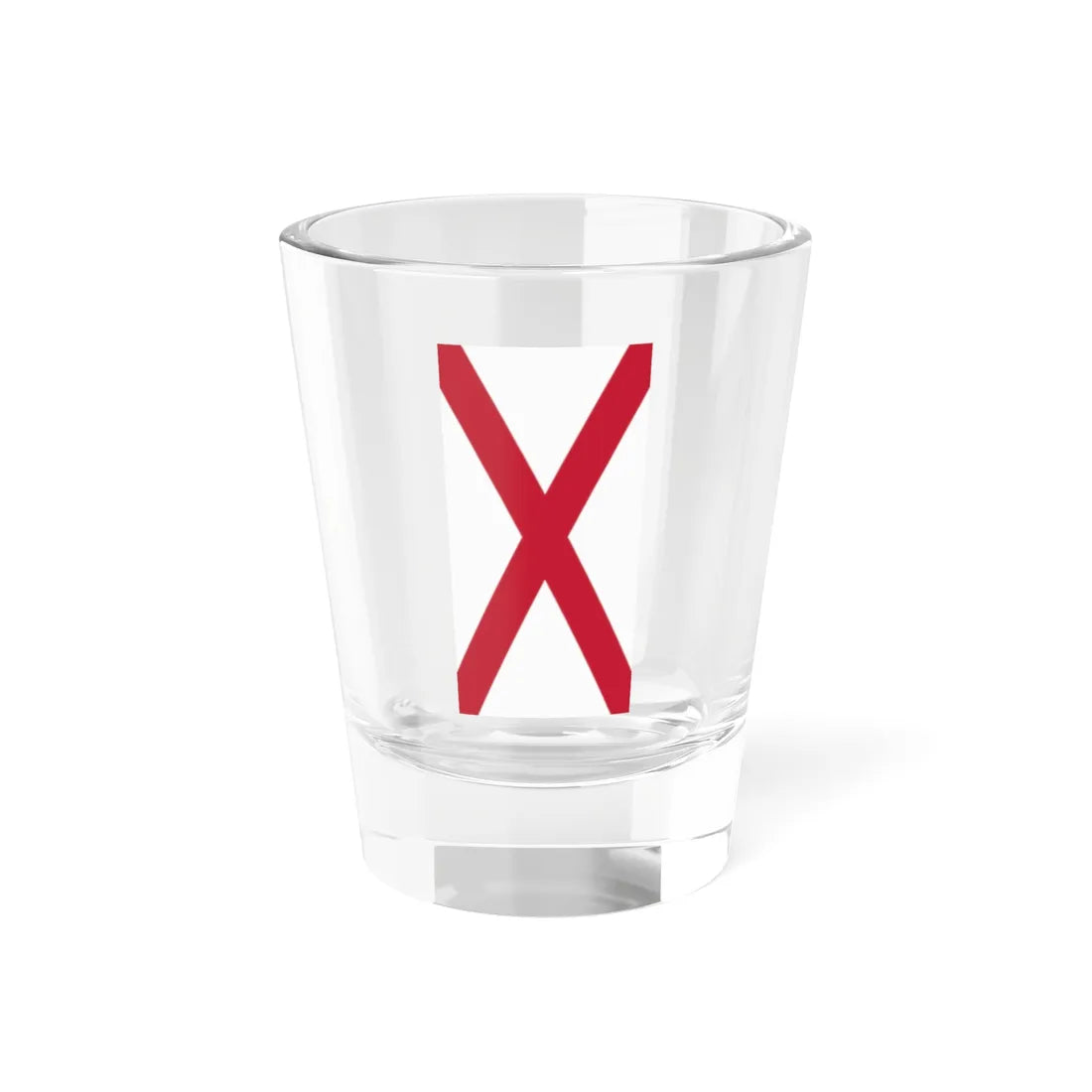 Saint Patricks Saltire vertical (Ireland) Shot Glass 1.5oz 1.5oz - Go Mug Yourself