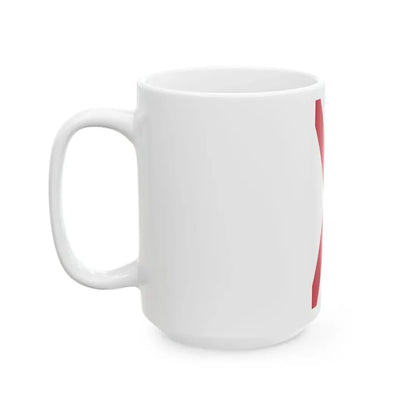 Saint Patricks Saltire vertical (Ireland) White Coffee Mug - Go Mug Yourself