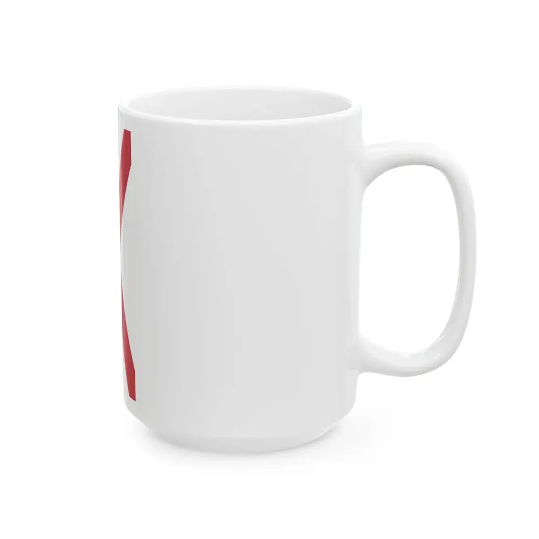 Saint Patricks Saltire vertical (Ireland) White Coffee Mug - Go Mug Yourself