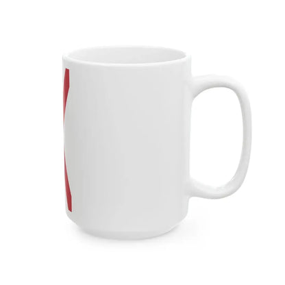 Saint Patricks Saltire vertical (Ireland) White Coffee Mug - Go Mug Yourself