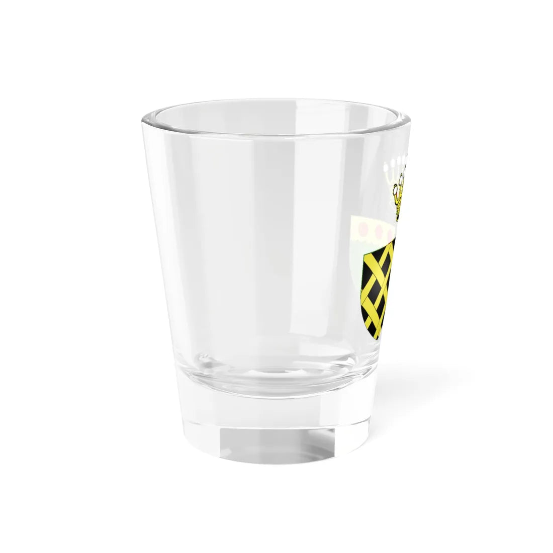 Saint-Suliac vitrail au XVIIIe siècle (France) (Coat of Arms) Shot Glass 1.5oz - Go Mug Yourself