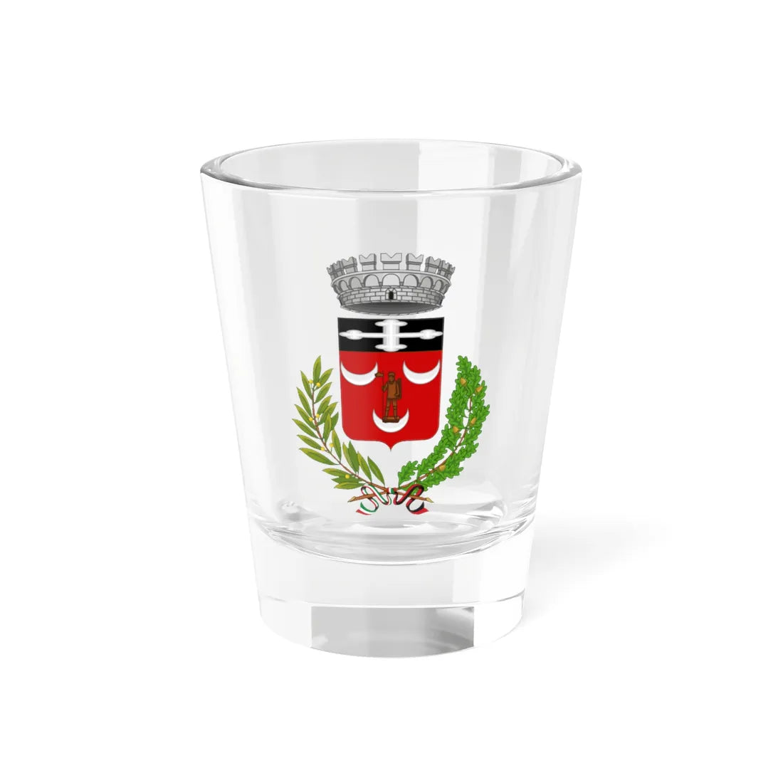 Saint-Vincent-Stemma (Italy) (Coat of Arms) Shot Glass 1.5oz 1.5oz - Go Mug Yourself