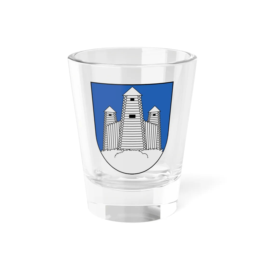 Saldus COA (Latvia) (Coat of Arms) Shot Glass 1.5oz 1.5oz - Go Mug Yourself