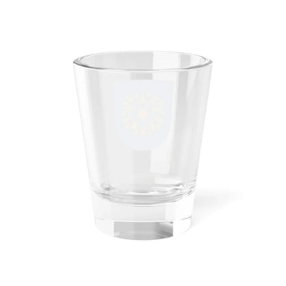 Saldus novada ģerbonis projekts (Latvia) (Coat of Arms) Shot Glass 1.5oz - Go Mug Yourself
