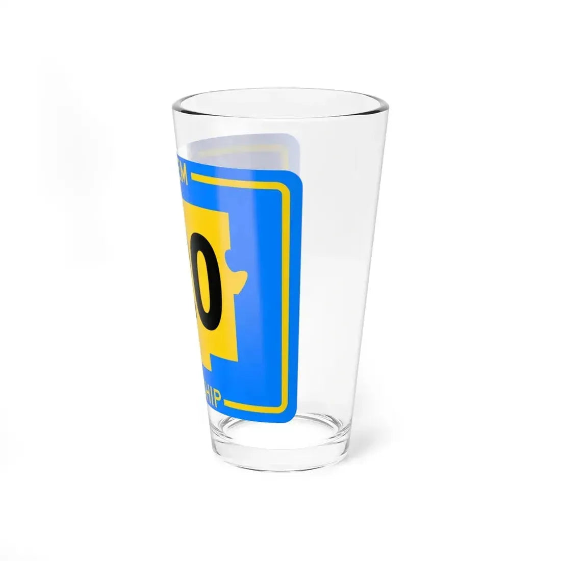 Salem Township Route 120 Tuscarawas County Ohio (Ohio) (Road Sign) Pint Glass 16oz - Go Mug Yourself