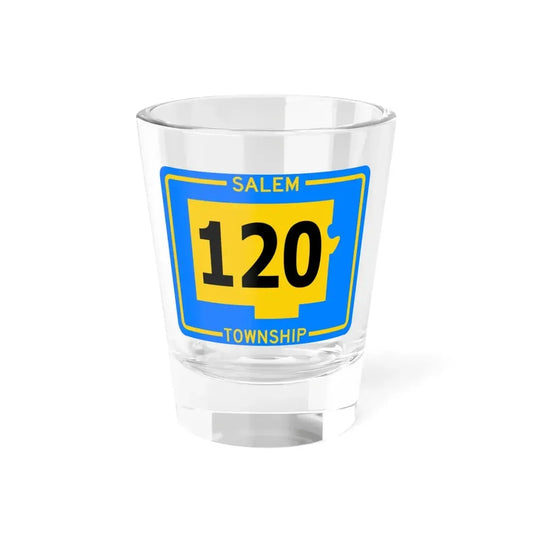 Salem Township Route 120 Tuscarawas County Ohio (Ohio) (Road Sign) Shot Glass 1.5oz 1.5oz - Go Mug Yourself