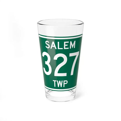 Salem Township Route 327 Washington County Ohio (Ohio) (Road Sign) Pint Glss 16oz 16oz - Go Mug Yourself