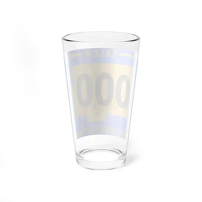 Salem Township Tuscarawas County Ohio route shield template (Ohio) (Road Sign) Pint Glass 16oz - Go Mug Yourself