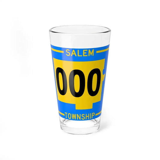 Salem Township Tuscarawas County Ohio route shield template (Ohio) (Road Sign) Pint Glss 16oz 16oz - Go Mug Yourself