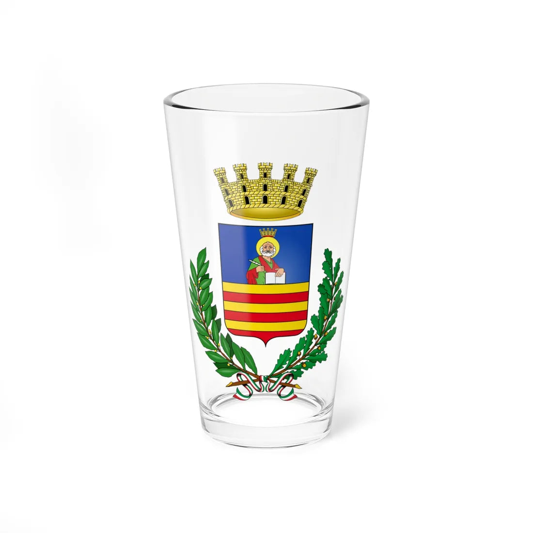 Salerno-Stemma (Italy) (Coat of Arms) Pint Glass 16oz 16oz - Go Mug Yourself