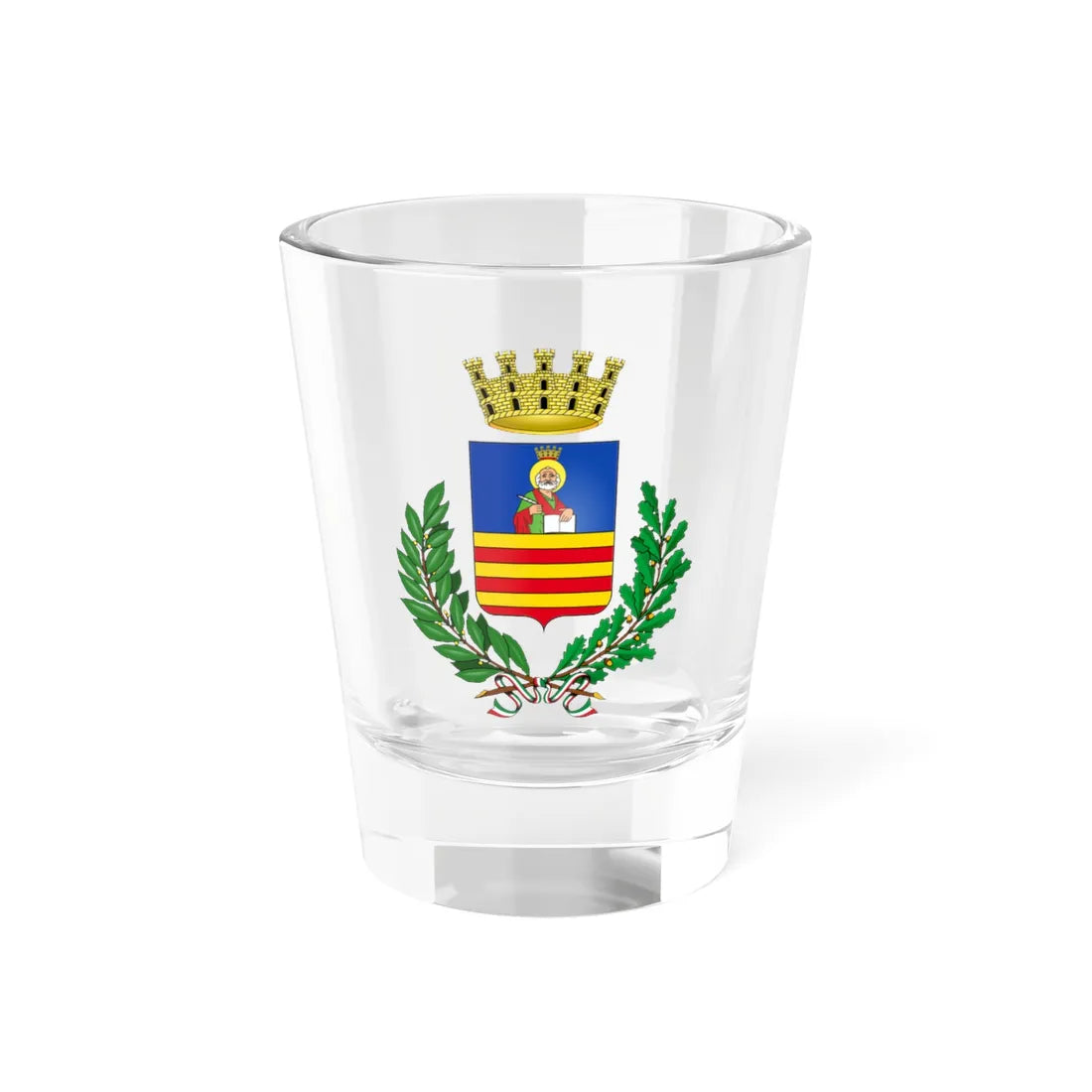 Salerno-Stemma (Italy) (Coat of Arms) Shot Glass 1.5oz 1.5oz - Go Mug Yourself