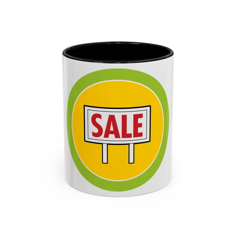 Salesmanship (Boy Scout Merit Badge) Accent Coffee Mug-11oz-Black-Go Mug Yourself