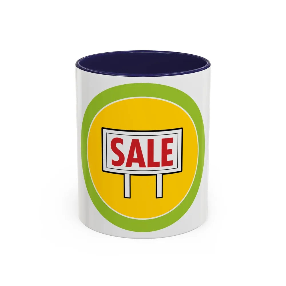 Salesmanship (Boy Scout Merit Badge) Accent Coffee Mug-11oz-Navy-Go Mug Yourself