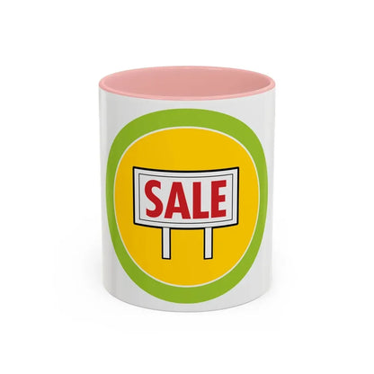 Salesmanship (Boy Scout Merit Badge) Accent Coffee Mug 11oz Pink - Go Mug Yourself
