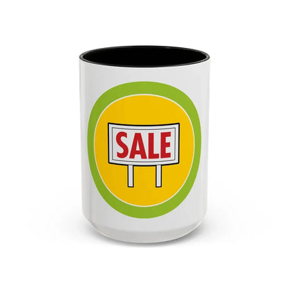 Salesmanship (Boy Scout Merit Badge) Accent Coffee Mug 15oz Black - Go Mug Yourself