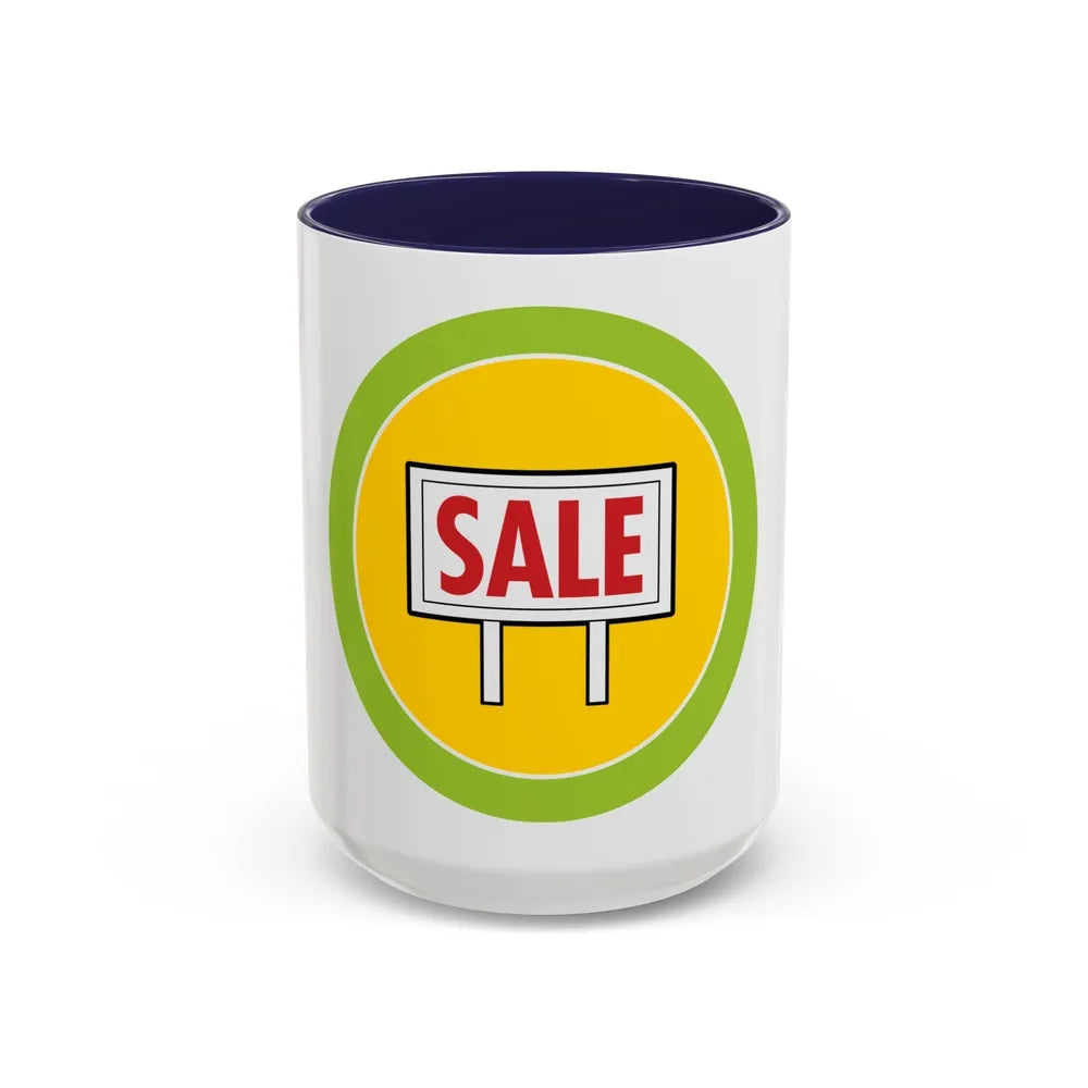 Salesmanship (Boy Scout Merit Badge) Accent Coffee Mug-15oz-Navy-Go Mug Yourself