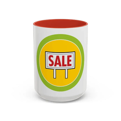 Salesmanship (Boy Scout Merit Badge) Accent Coffee Mug 15oz Red - Go Mug Yourself