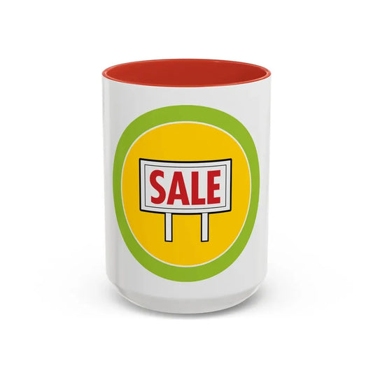 Salesmanship (Boy Scout Merit Badge) Accent Coffee Mug 15oz Red - Go Mug Yourself