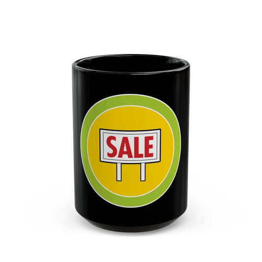 Salesmanship (Boy Scout Merit Badge) Black Coffee Mug-15oz-Go Mug Yourself