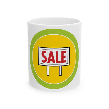 Salesmanship (Boy Scout Merit Badge) White Coffee Mug-11oz-Go Mug Yourself