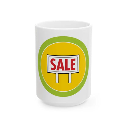 Salesmanship (Boy Scout Merit Badge) White Coffee Mug-15oz-Go Mug Yourself