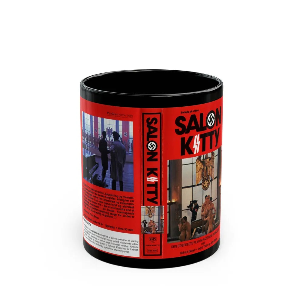 SALON KITTY (VHS COVER) - Black Coffee Mug-11oz-Go Mug Yourself