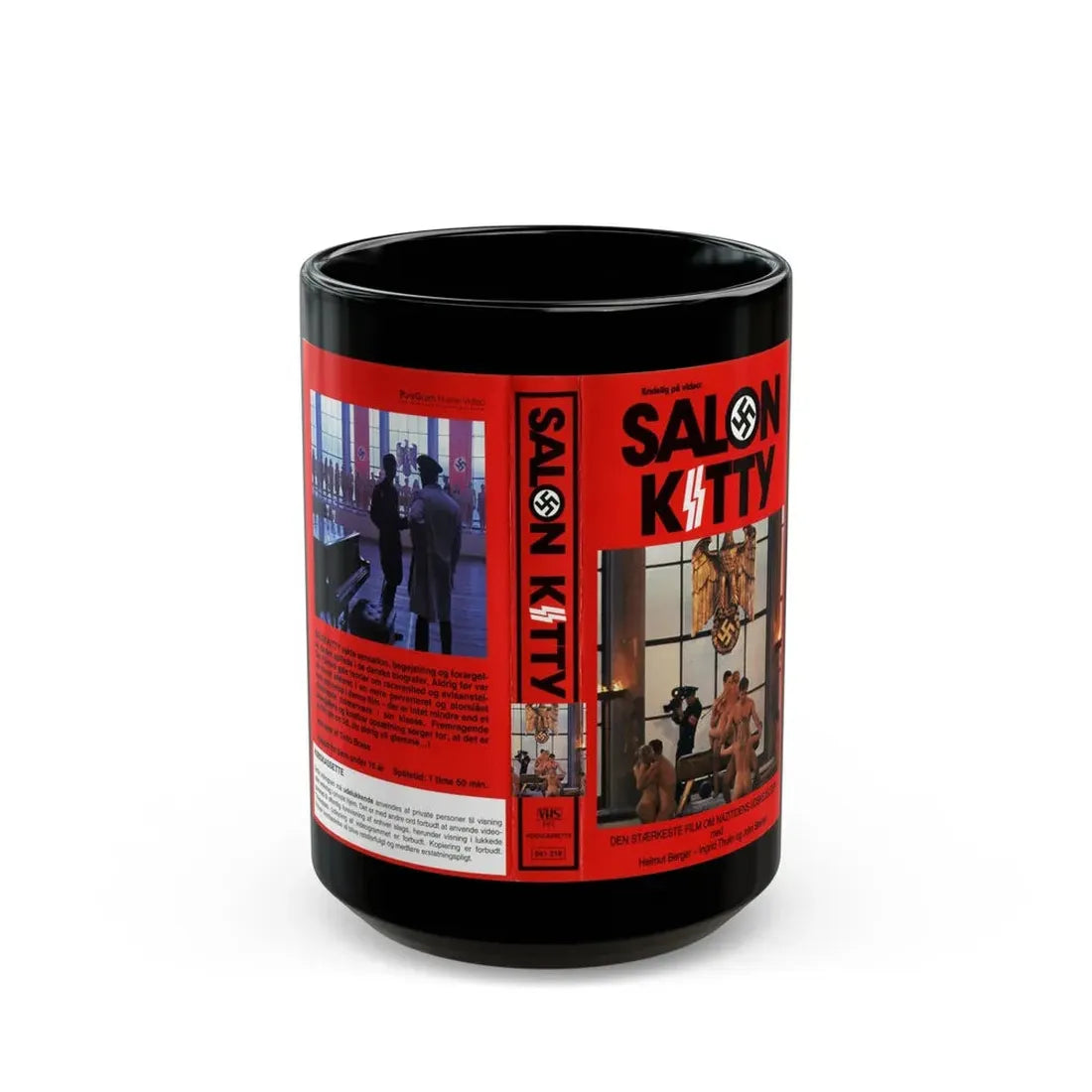 SALON KITTY (VHS COVER) - Black Coffee Mug 15oz - Go Mug Yourself