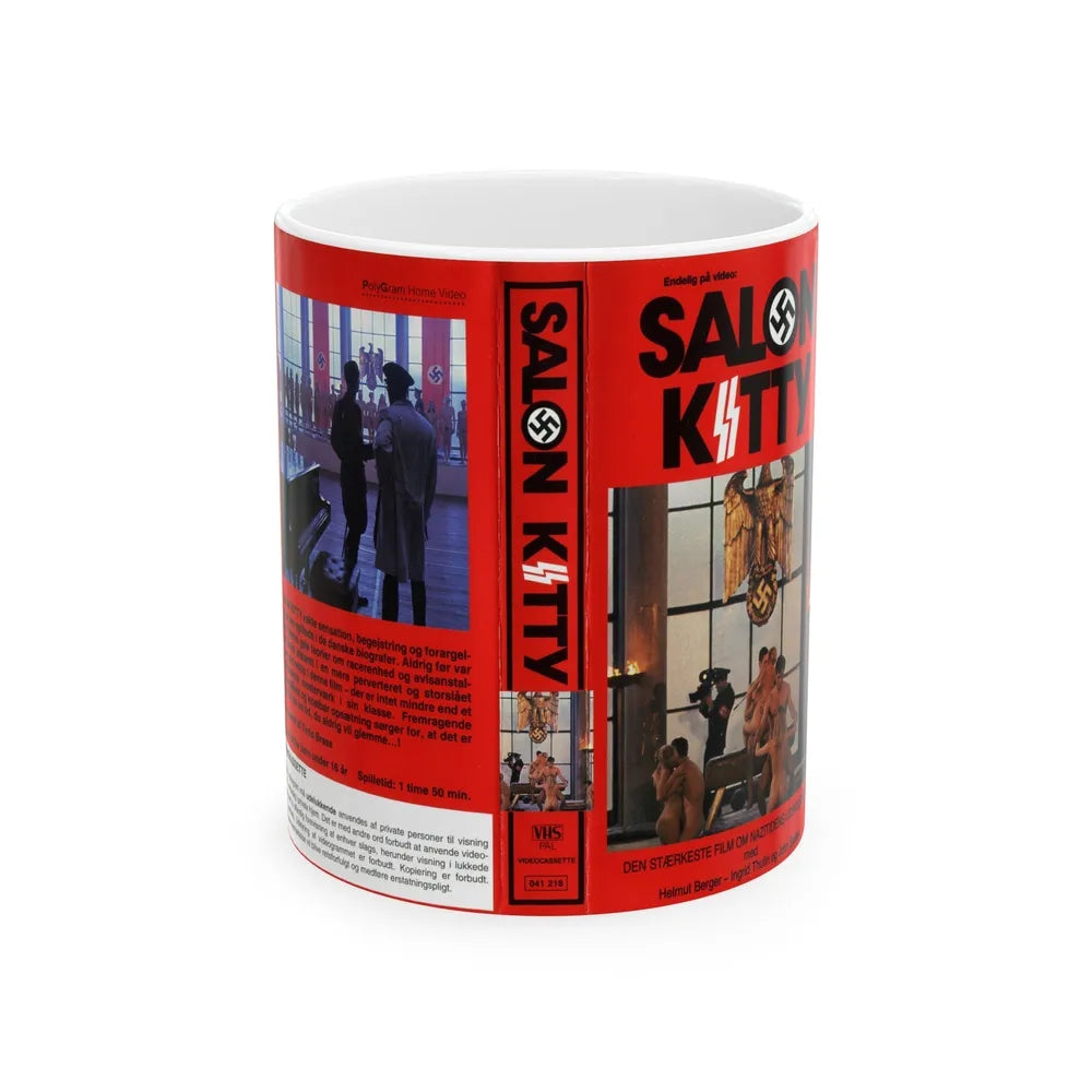 SALON KITTY (VHS COVER) - White Coffee Mug-11oz-Go Mug Yourself