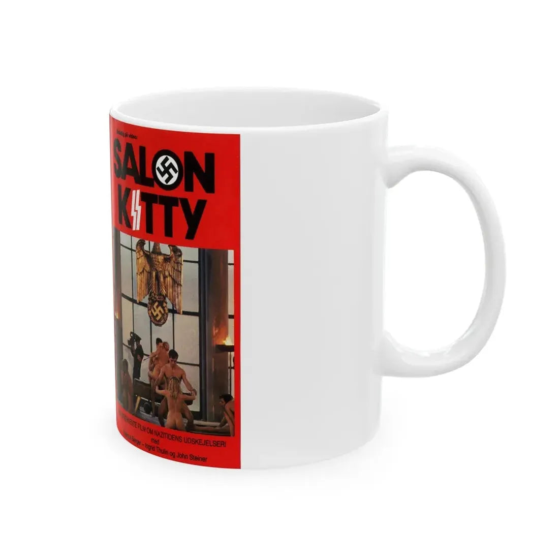 SALON KITTY (VHS COVER) - White Coffee Mug - Go Mug Yourself