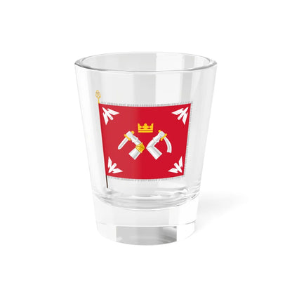 Salpausselän ilmatorjuntapatteriston lippu (Finland) Shot Glass 1.5oz 1.5oz - Go Mug Yourself