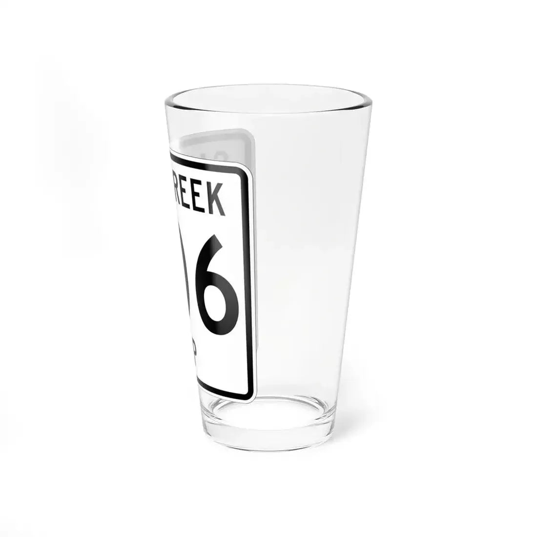 Salt Creek Township Route 206 Holmes County Ohio (Ohio) (Road Sign) Pint Glass 16oz - Go Mug Yourself