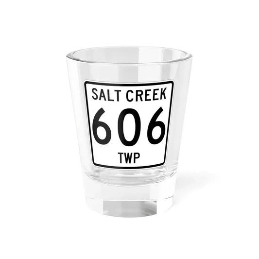 Salt Creek Township Route 206 Holmes County Ohio (Ohio) (Road Sign) Shot Glass 1.5oz 1.5oz - Go Mug Yourself