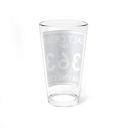 Salt Creek Township Route 363 Wayne County Ohio (Ohio) (Road Sign) Pint Glass 16oz - Go Mug Yourself