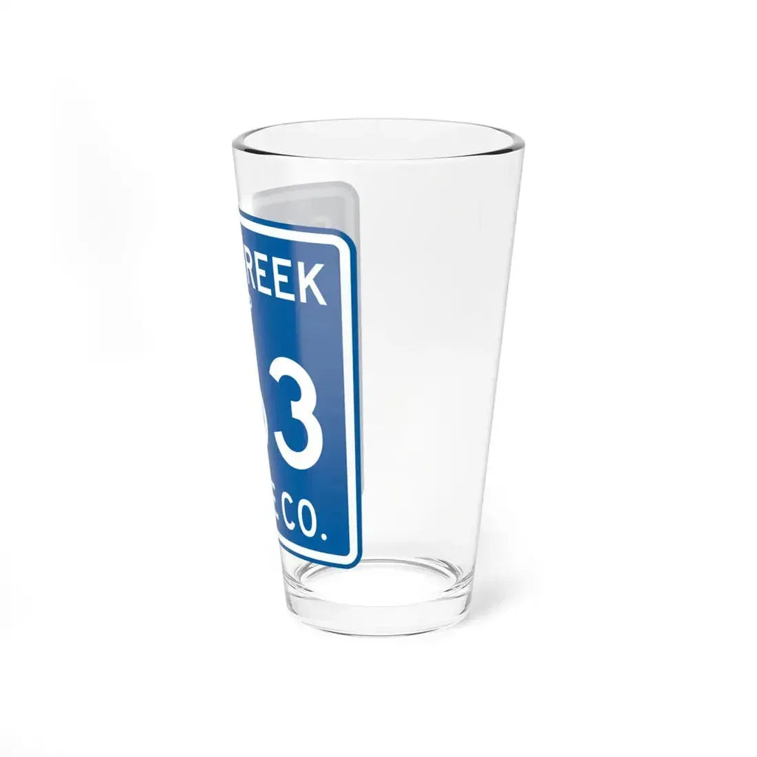 Salt Creek Township Route 363 Wayne County Ohio (Ohio) (Road Sign) Pint Glass 16oz - Go Mug Yourself