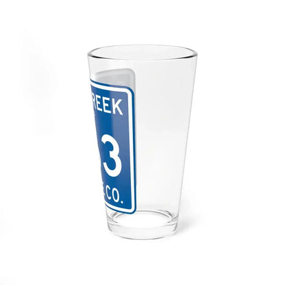 Salt Creek Township Route 363 Wayne County Ohio (Ohio) (Road Sign) Pint Glass 16oz - Go Mug Yourself