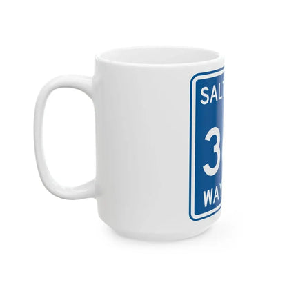 Salt Creek Township Route 363 Wayne County Ohio (Ohio) (Road Sign) White Coffee Mug - Go Mug Yourself