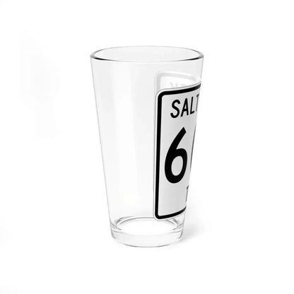 Salt Creek Township Route 605 Holmes County Ohio (Ohio) (Road Sign) Pint Glass 16oz - Go Mug Yourself