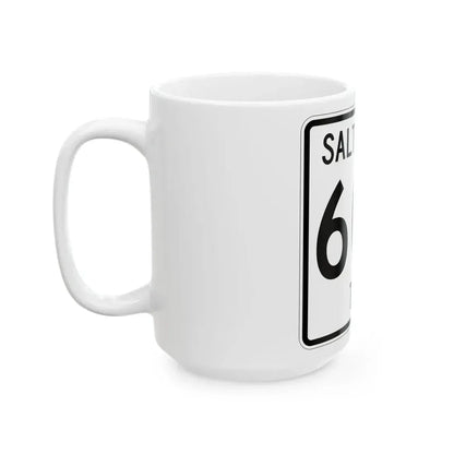 Salt Creek Township Route 605 Holmes County Ohio (Ohio) (Road Sign) White Coffee Mug - Go Mug Yourself