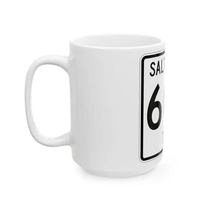 Salt Creek Township Route 605 Holmes County Ohio (Ohio) (Road Sign) White Coffee Mug - Go Mug Yourself