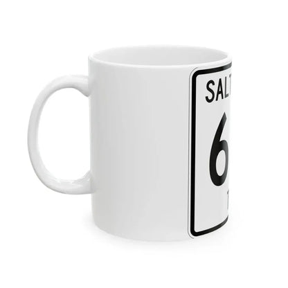 Salt Creek Township Route 616 Holmes County Ohio (Ohio) (Road Sign) White Coffee Mug - Go Mug Yourself