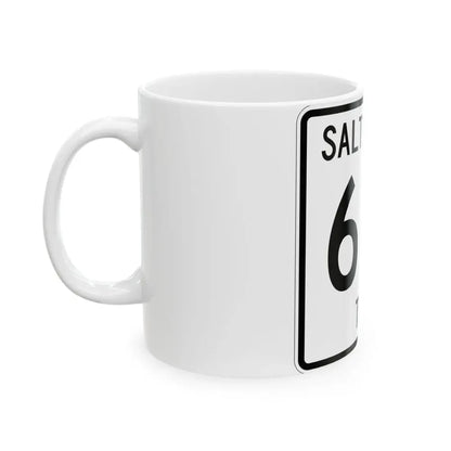 Salt Creek Township Route 616 Holmes County Ohio (Ohio) (Road Sign) White Coffee Mug - Go Mug Yourself