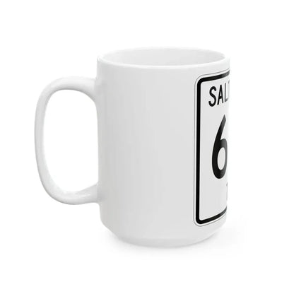 Salt Creek Township Route 616 Holmes County Ohio (Ohio) (Road Sign) White Coffee Mug - Go Mug Yourself