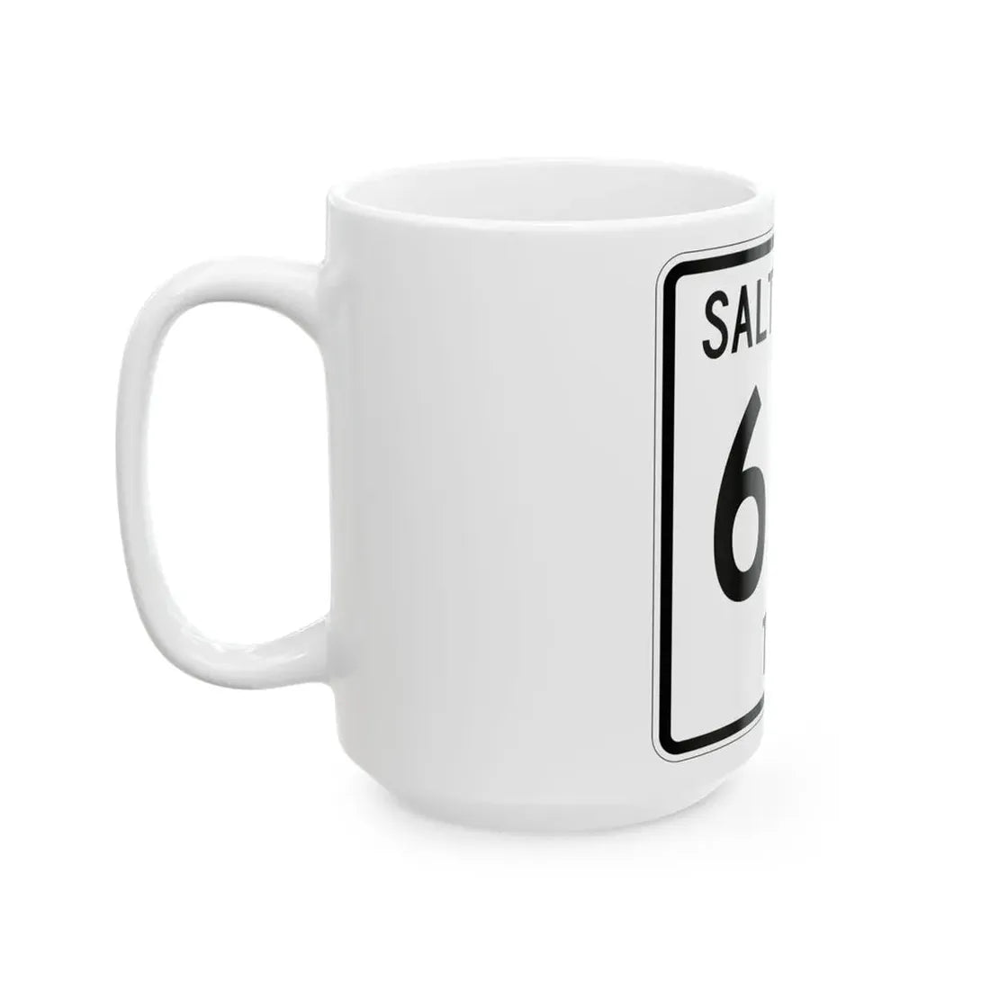 Salt Creek Township Route 616 Holmes County Ohio (Ohio) (Road Sign) White Coffee Mug - Go Mug Yourself
