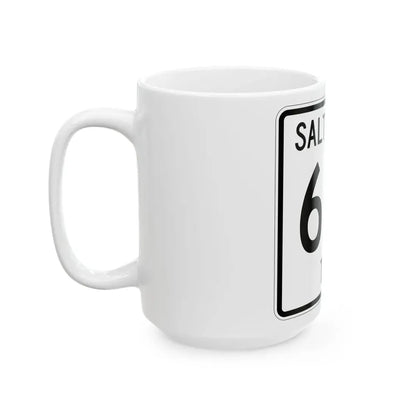 Salt Creek Township Route 616 Holmes County Ohio (Ohio) (Road Sign) White Coffee Mug - Go Mug Yourself